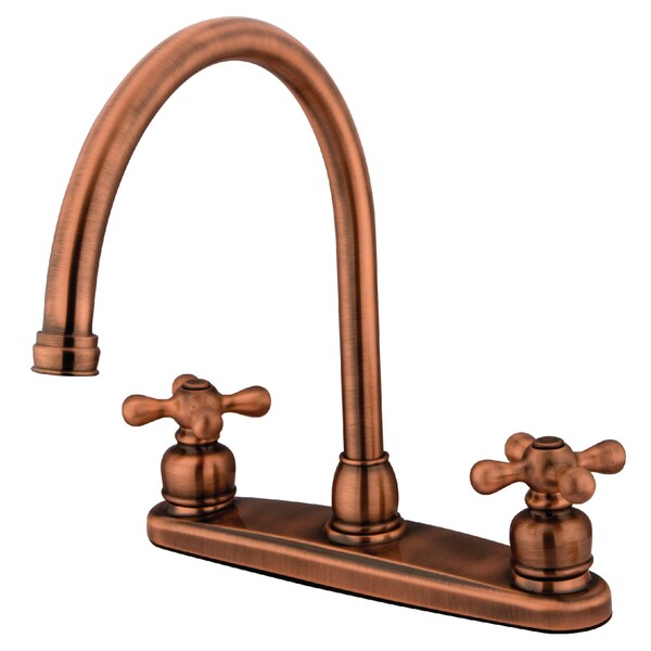 8" Centerset Kitchen Faucet, Antique Copper